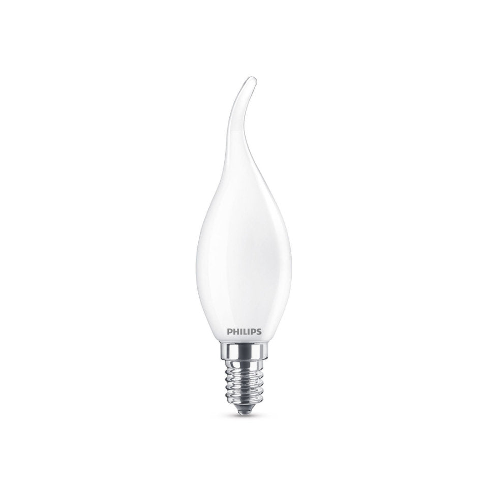 Philips LED Kertepære 2,2W(25W) 827 250lm Opal Vindstød E14