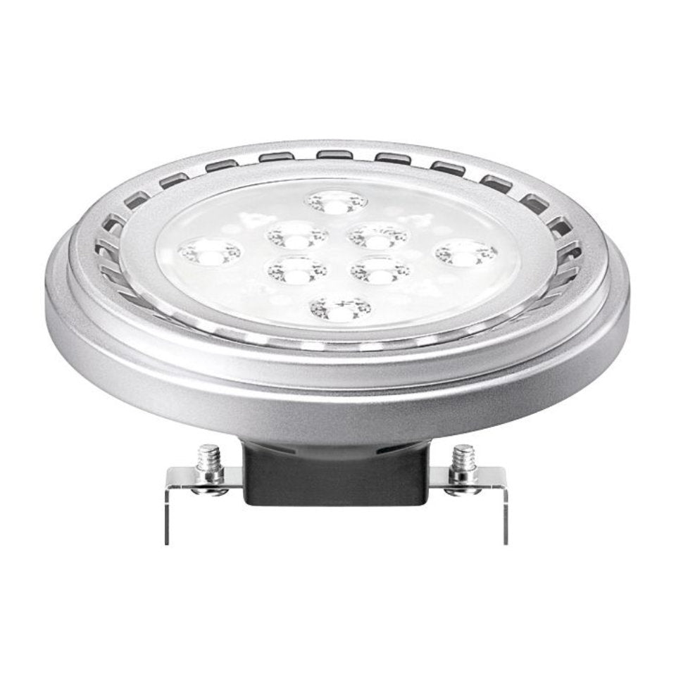 Philips LED AR111 15W(75W) 827 760lm 40° 12V Dim Sort/Sølv G53