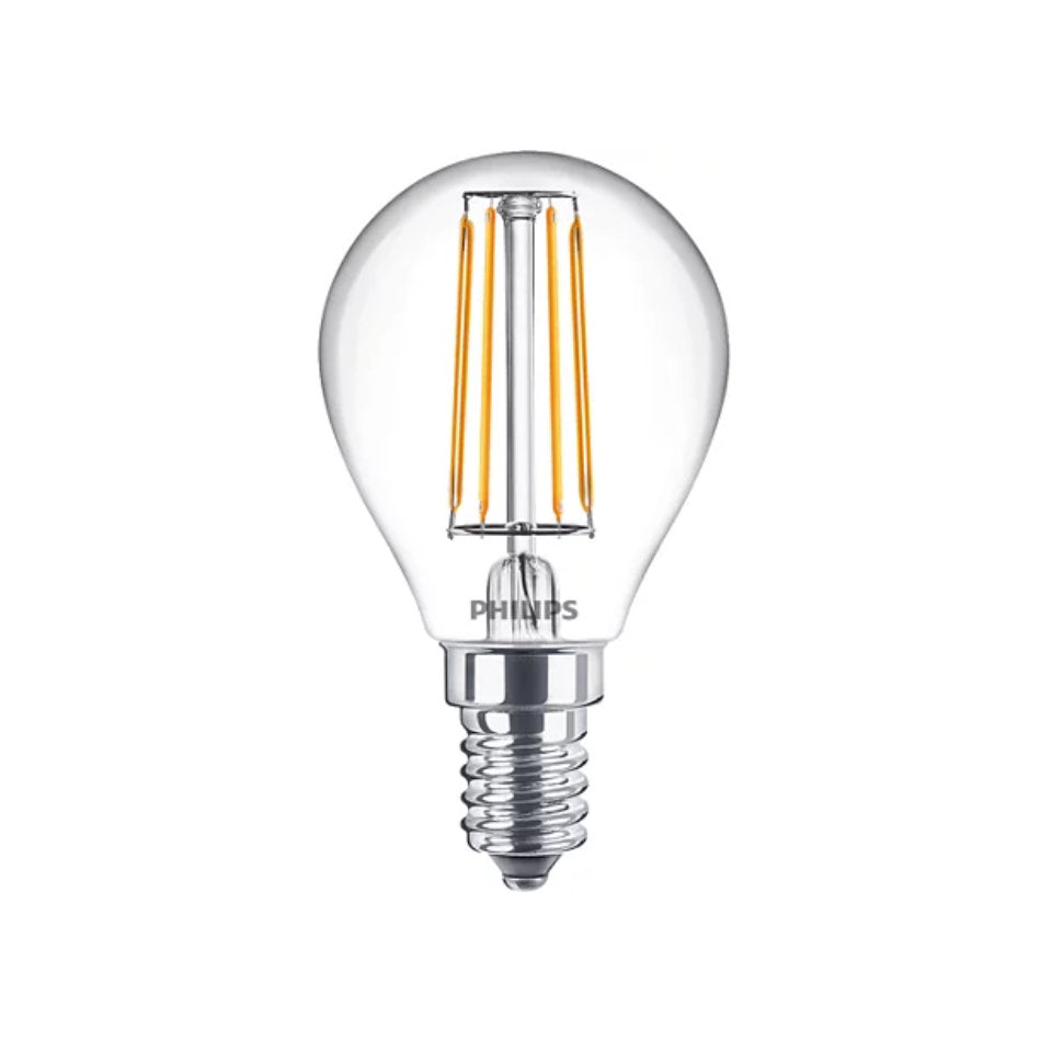 Philips LED Kronepære 4,3W(40W) 827 470lm Klar E14