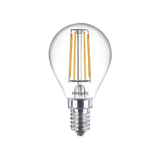 Philips LED Kronepære 4,3W(40W) 827 470lm Klar E14
