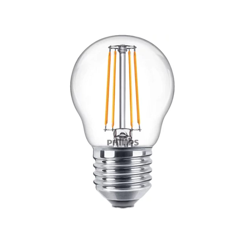Philips LED Kronepære 4,3W(40W) 827 470lm Klar E27