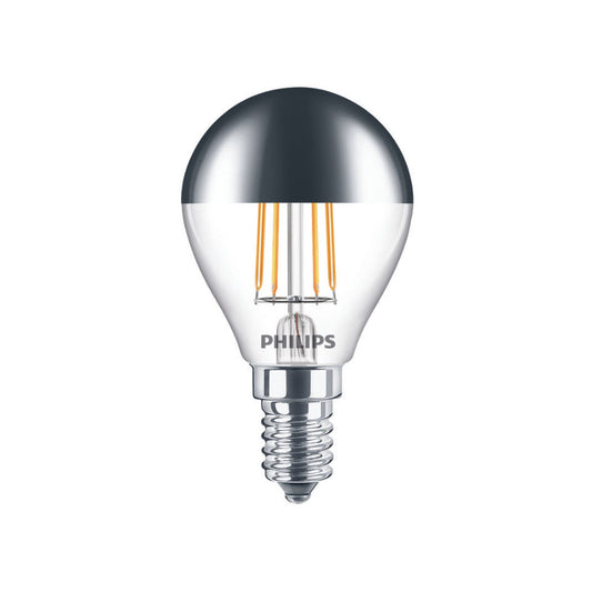 Philips LED Kronepære 4W(35W) 827 397lm. Klar Topforspejlet E14