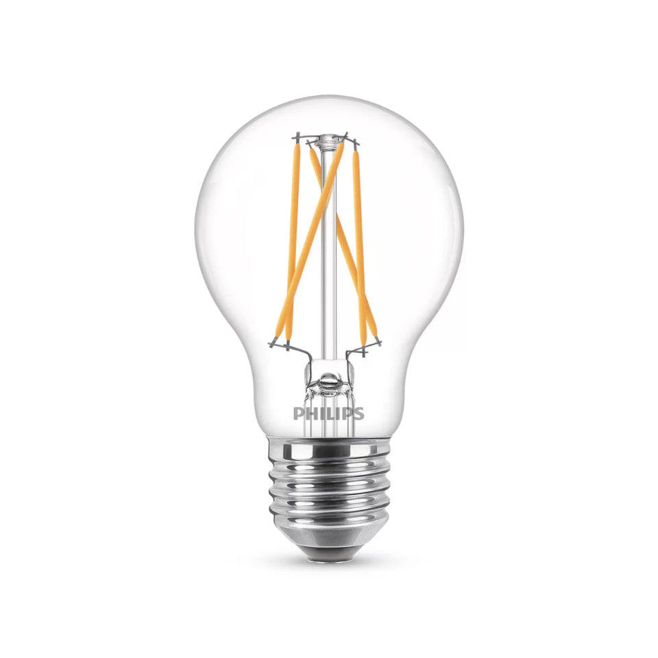 Philips LED Standardpære 7W(60W) 922-927 806lm WarmGlow Klar E27