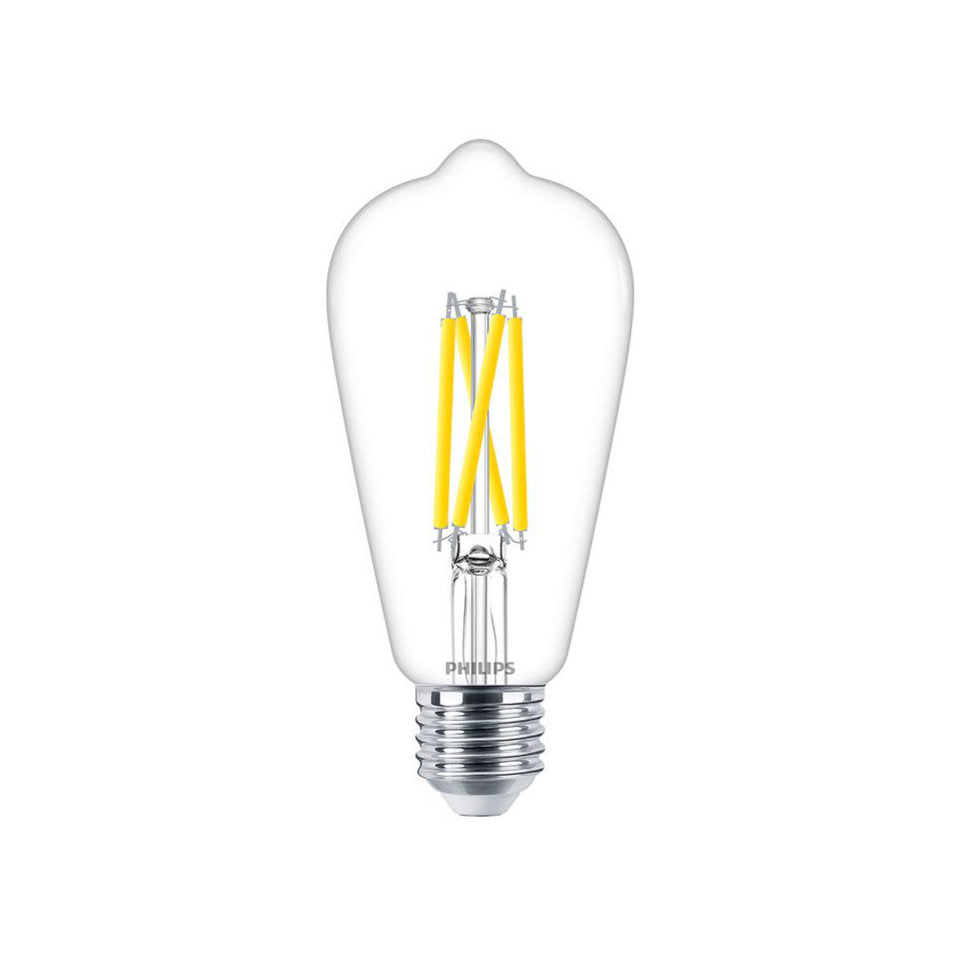 Philips LED ST64 7,5W(60W) 822-827 806lm. DimTone Klar E27