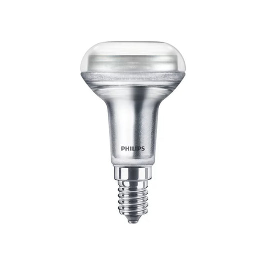 Philips LED Reflektorpære R50 1,4W(25W) 827 105lm. 36° Sølv E14