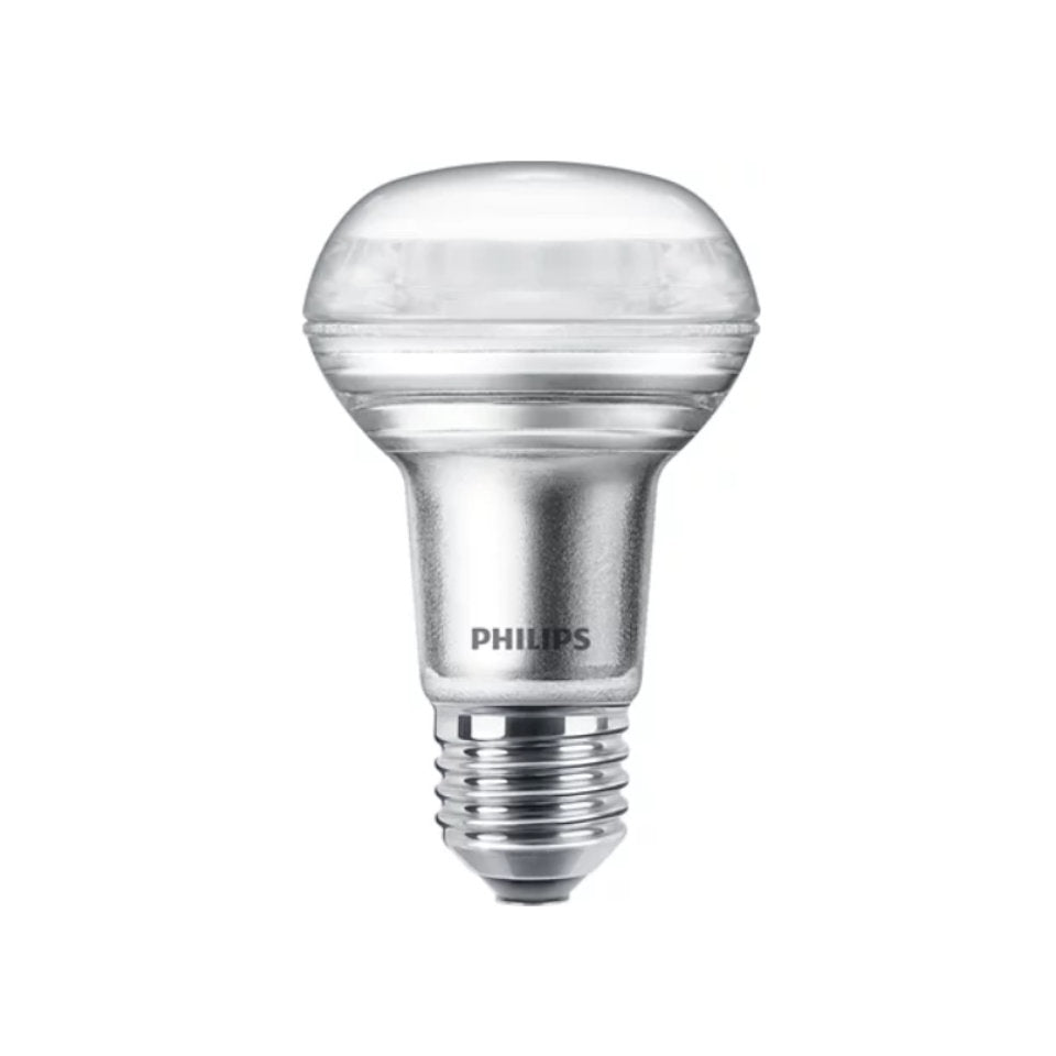 Philips LED Reflektorpære R63 4,5W(60W) 827 345lm 36° Sølv E27