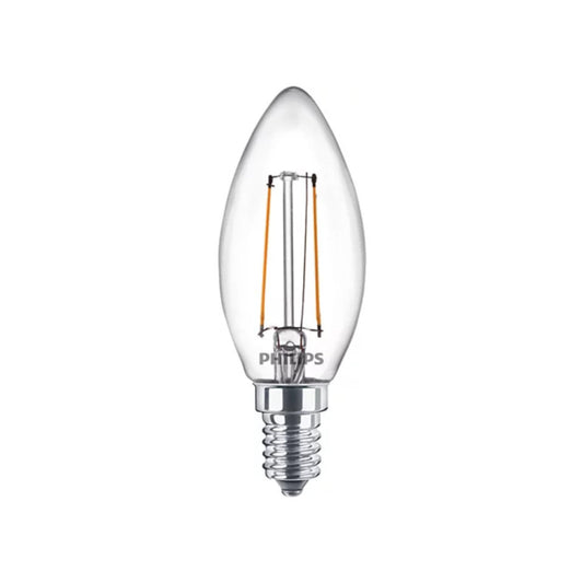 Philips LED Kertepære 2W(25W) 827 250lm Klar E14