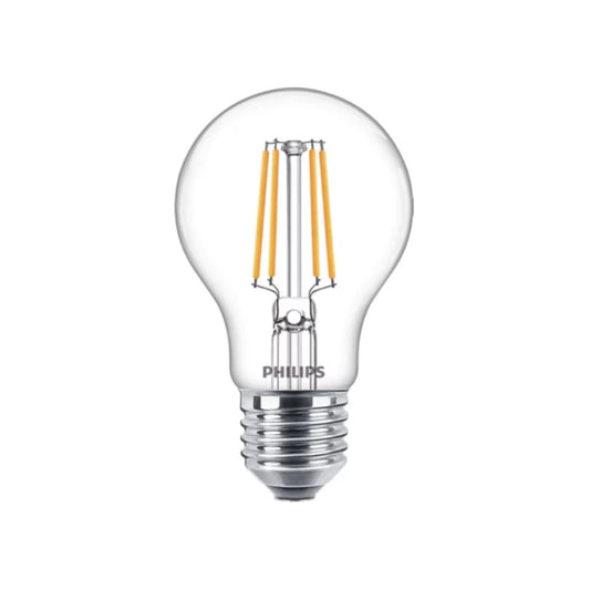 Philips LED Standardpære 4,3W(40W) 827 470lm Klar E27 2-Pak