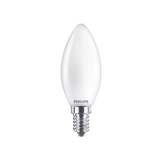 Philips LED Kertepære 4,3W(40W) 827 470lm Mat E14 2-Pak