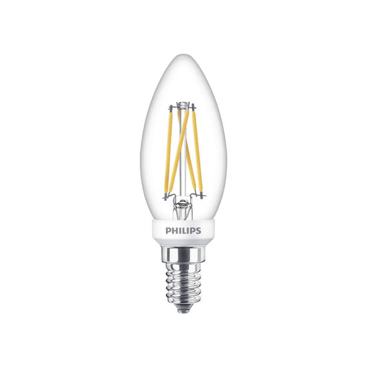 Philips LED Kertepære 4,5W(40W) 922-927 470lm Dim Klar E14