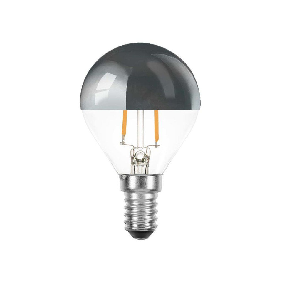 LEDMaxx LED Kronepære 2W(20W) 822 150lm Topforspejlet Klar E14