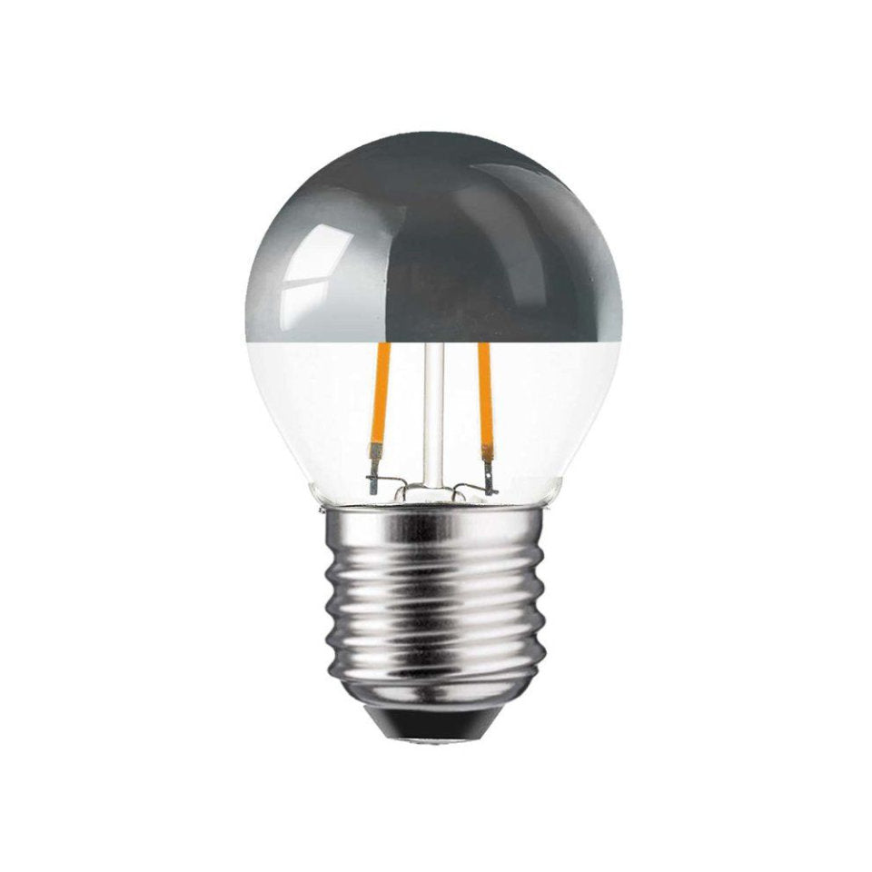 LEDMaxx LED Kronepære 2W(20W) 822 180lm Topforspejlet Klar E27