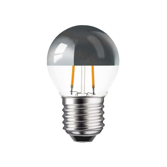 LEDMaxx LED Kronepære 2W(20W) 822 180lm Topforspejlet Klar E27