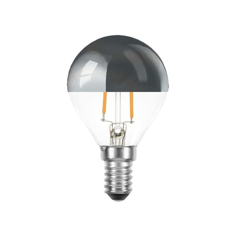 LEDMaxx LED Kronepære 4W(35W) 822 360lm Topforspejlet Klar E14