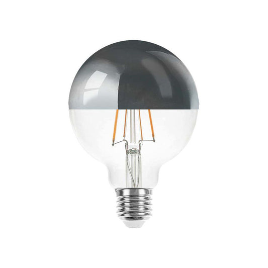 LEDMaxx LED Globepære 6W(60W) 822 680lm Topforspejlet Klar Ø95 E27