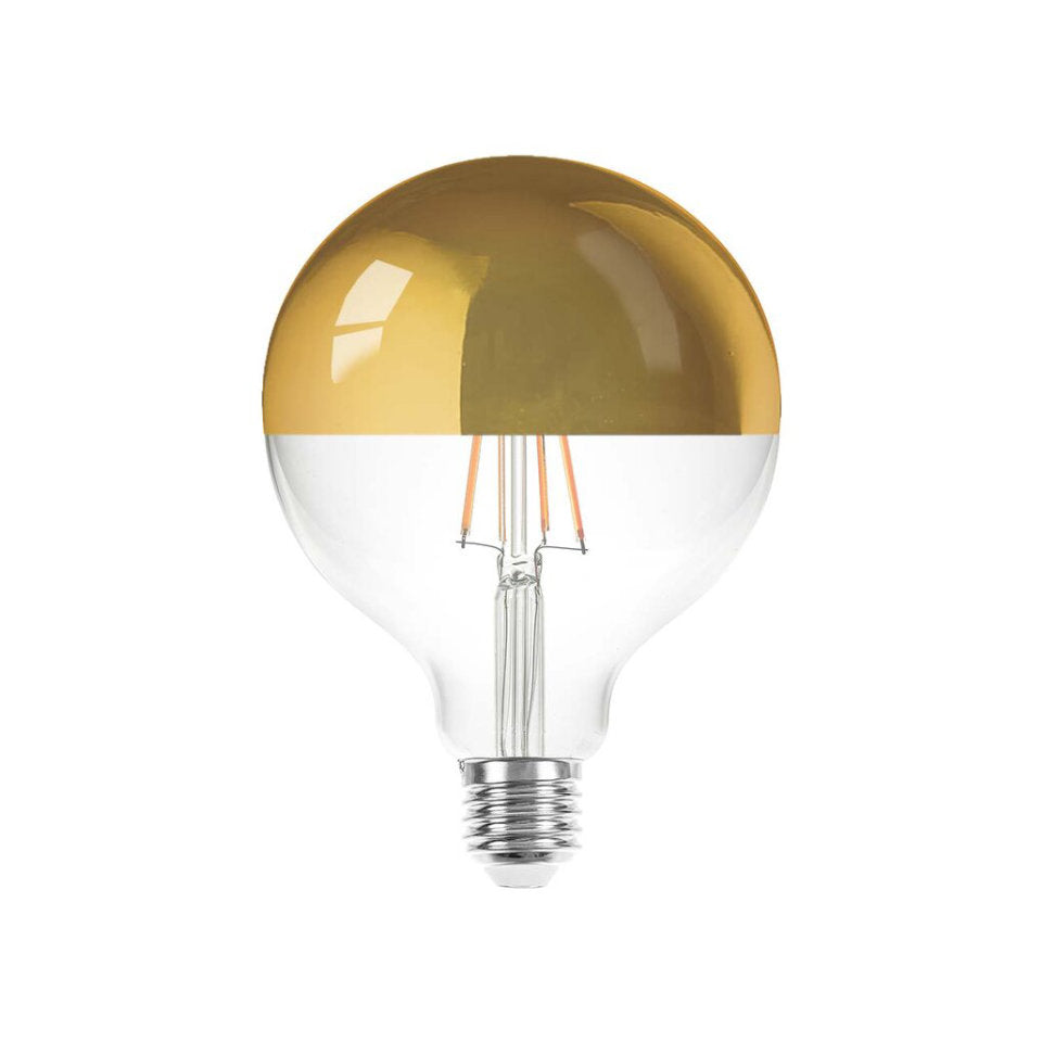 LEDMaxx LED Globepære 8W(60W) 822 840lm Topforspejlet Klar Ø125 E27