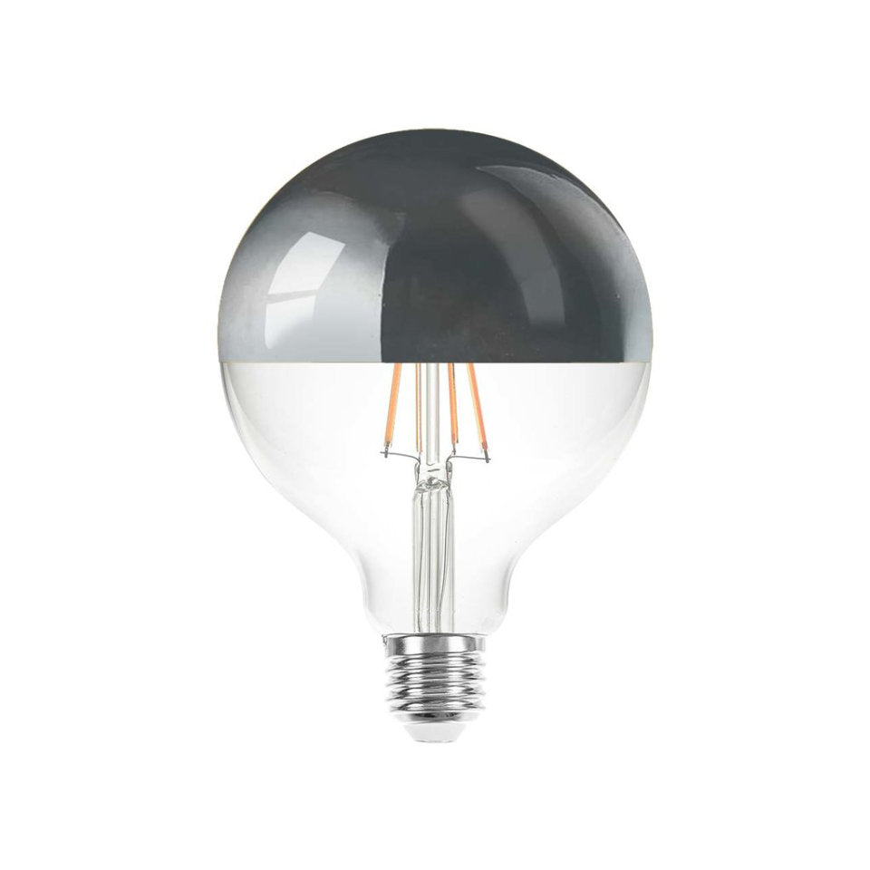 LEDMaxx LED Globepære 6W(60W) 822 680lm Topforspejlet Klar Ø125 E27