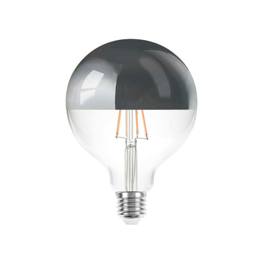 LEDMaxx LED Globepære 6W(60W) 822 680lm Topforspejlet Klar Ø125 E27