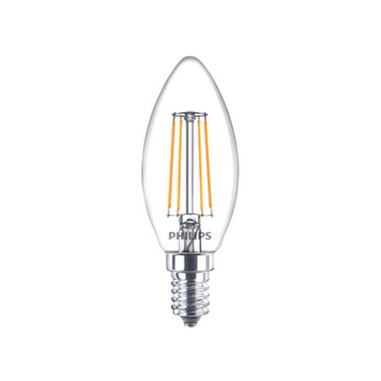 Philips LED Kertepære 4,3W(40W) 827 470lm Klar E14