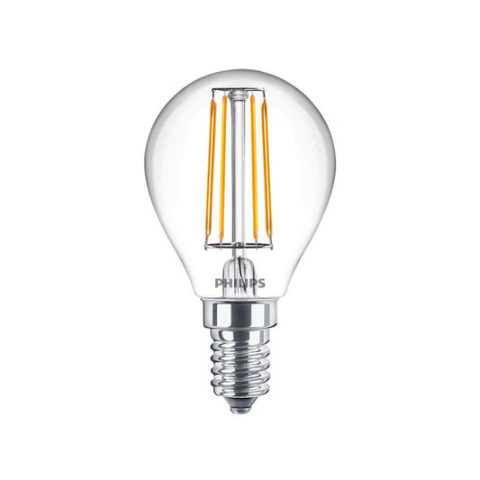 Philips LED Kronepære 4,3W(40W) 827 470lm Klar E14