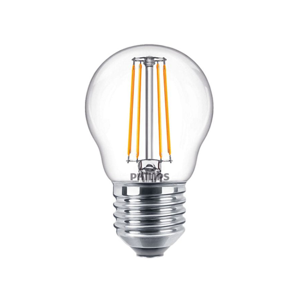 Philips LED Kronepære 4,3W(40W) 827 470lm Klar E27