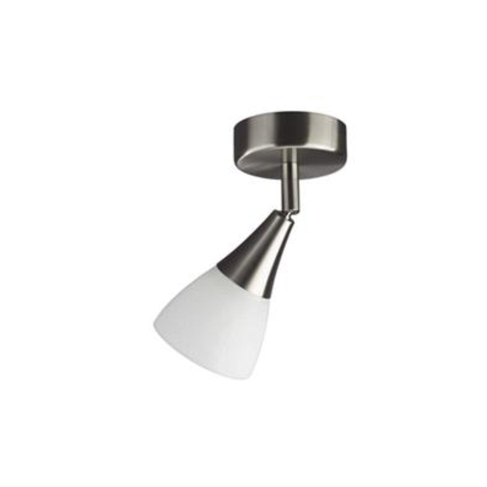 Massive Loftlampe Aura 8cm. Sølv/Hvid