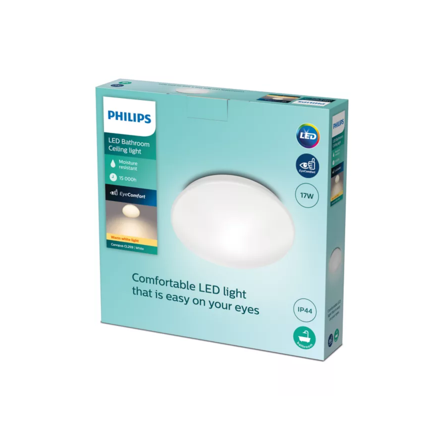 Philips LED Loftlampe 17W 827 1500lm EyeComfort Ø32cm. Hvid