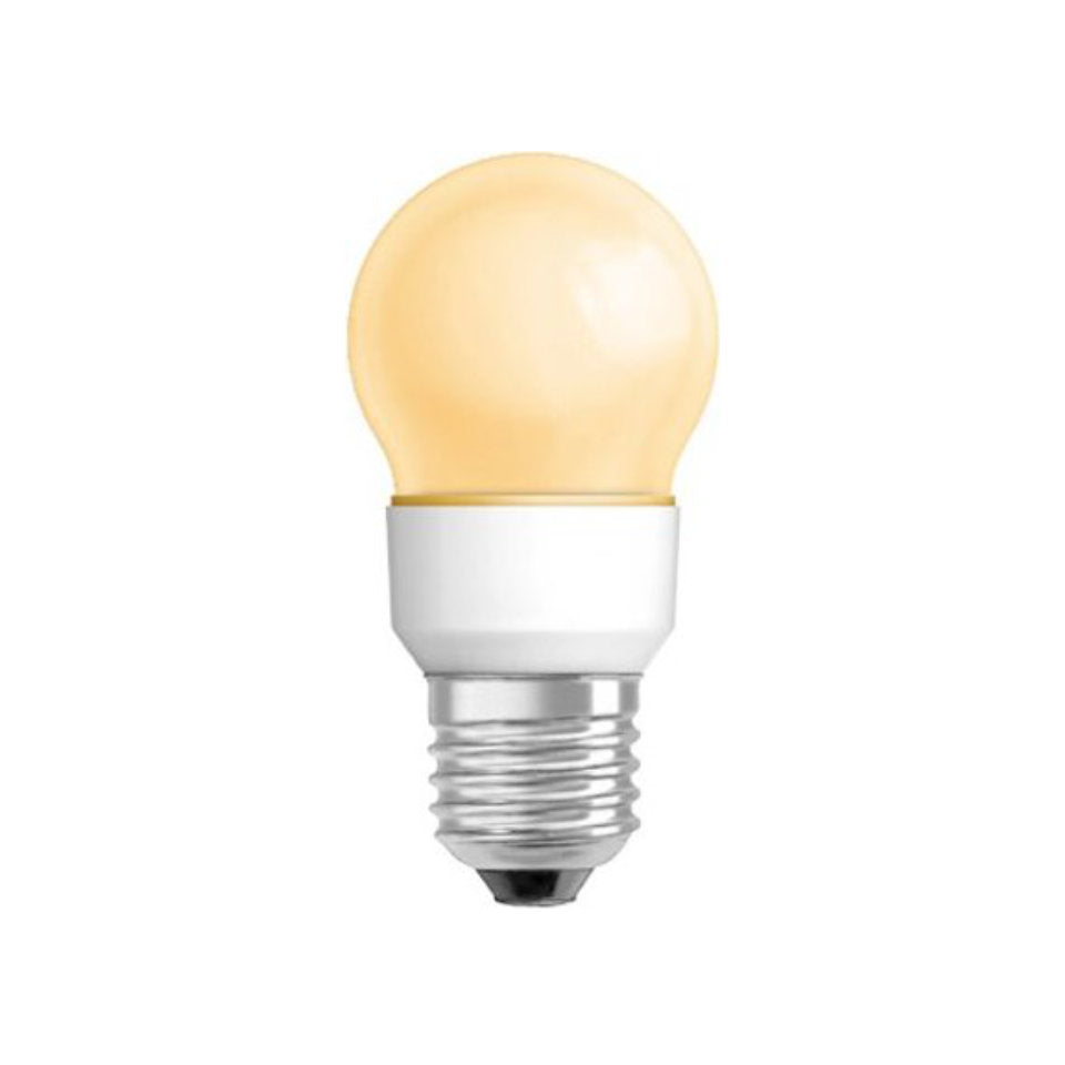 Osram LED Kronepære 1W Gul Mat E27