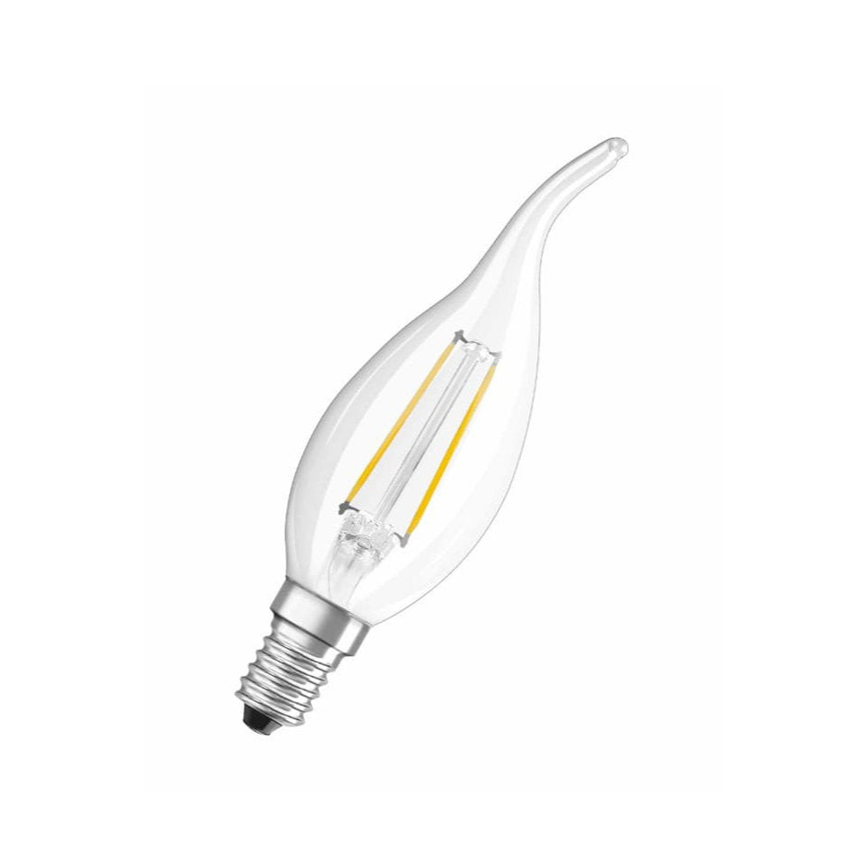 Osram LED Kertepære 2,5W(25W) 827 250lm Klar Vind E14