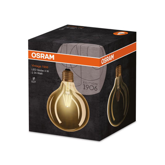 Osram LED Globepære 4W(35W) 824 410lm Ø125 Gold E27