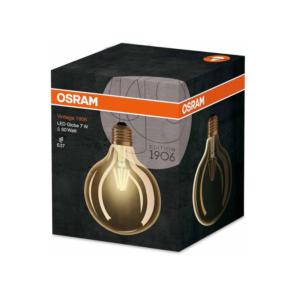 Osram LED Globepære 7W(54W) 824 710lm Ø124 Dim Gold E27