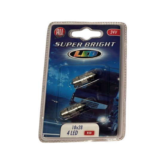 All Ride LED Autopære Pinolpære 24V 4 LED