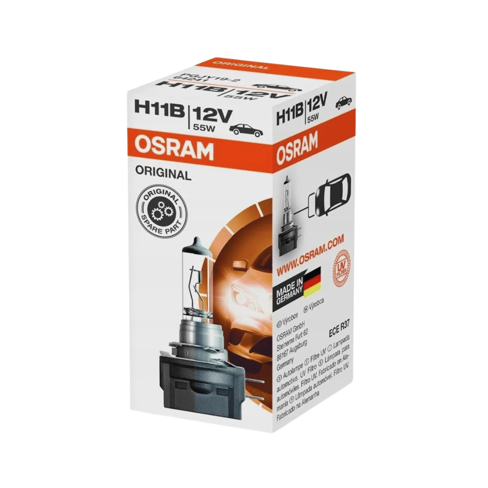 Osram Autopære H11B 55W 12V 1350lm PGJ19-2