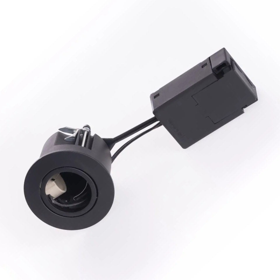 GN Downlight GU10 Ø87mm m/Bagdåse Kipbar 230V Sort