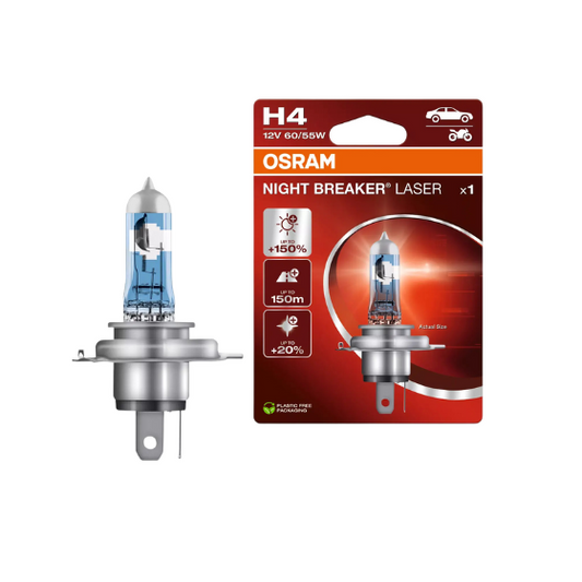 Osram Autopære H4 60/55W 12V 3900K 1650/1000lm P43T