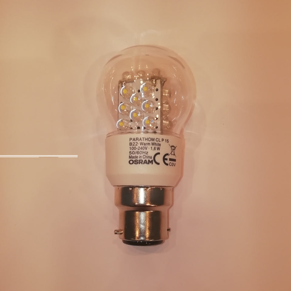 Osram LED Kronepære 1,6W(8W) 630 70lm Klar B22d