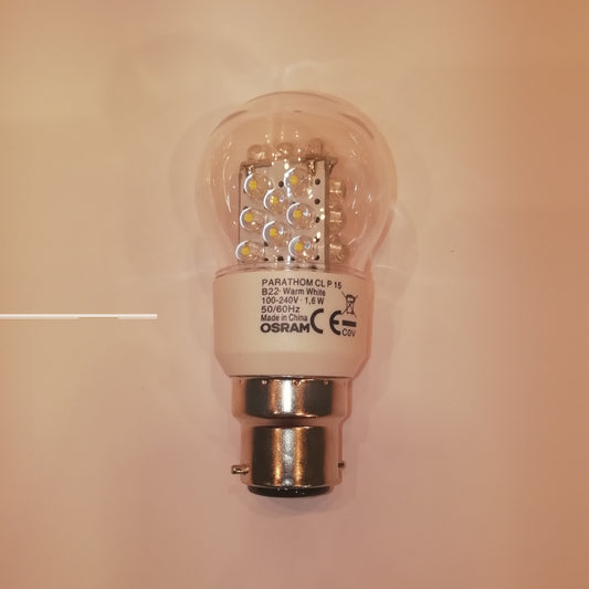 Osram LED Kronepære 1,6W(8W) 630 70lm Klar B22d