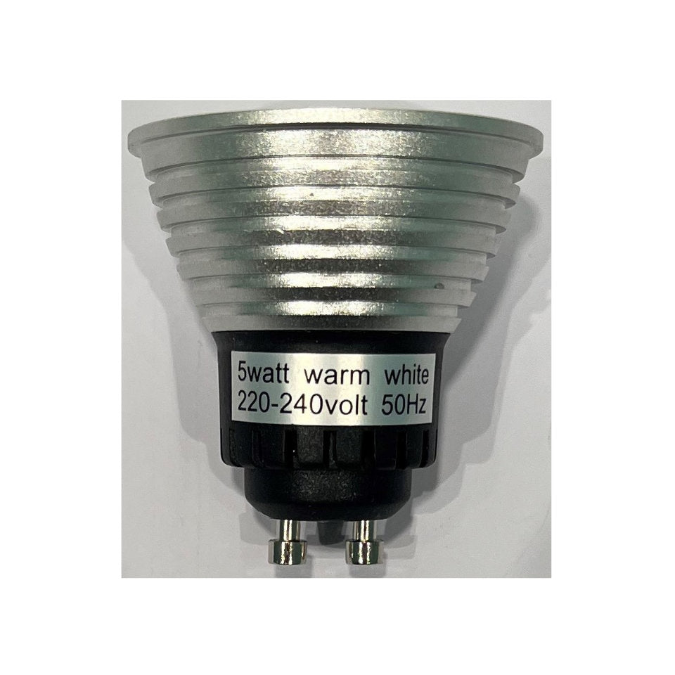 Nordtronic LED GU10 5W(35W) 828 243lm 140° Dim Sølv