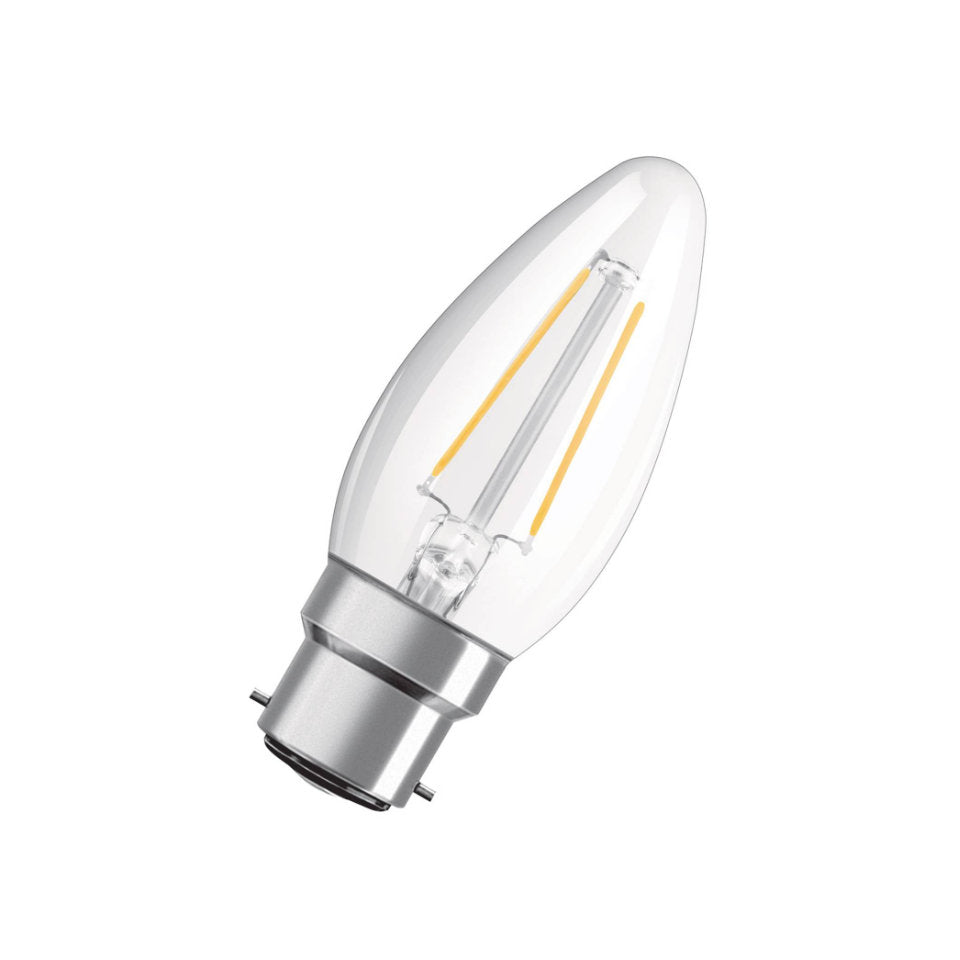 Osram LED Kertepære 4W(40W) 827 470lm Klar B22d