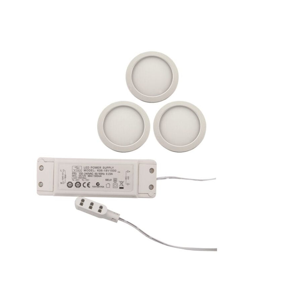 Ritos LED Downlight 5W 830 726lm Ø8,2cm. Hvid
