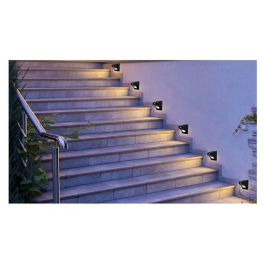 Ritos LED Trappelys 0,5W 840 40lm Sensor Sort IP44