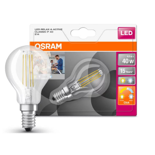 Osram LED Kronepære 4W(40W) 827/840 470lm Klar E14