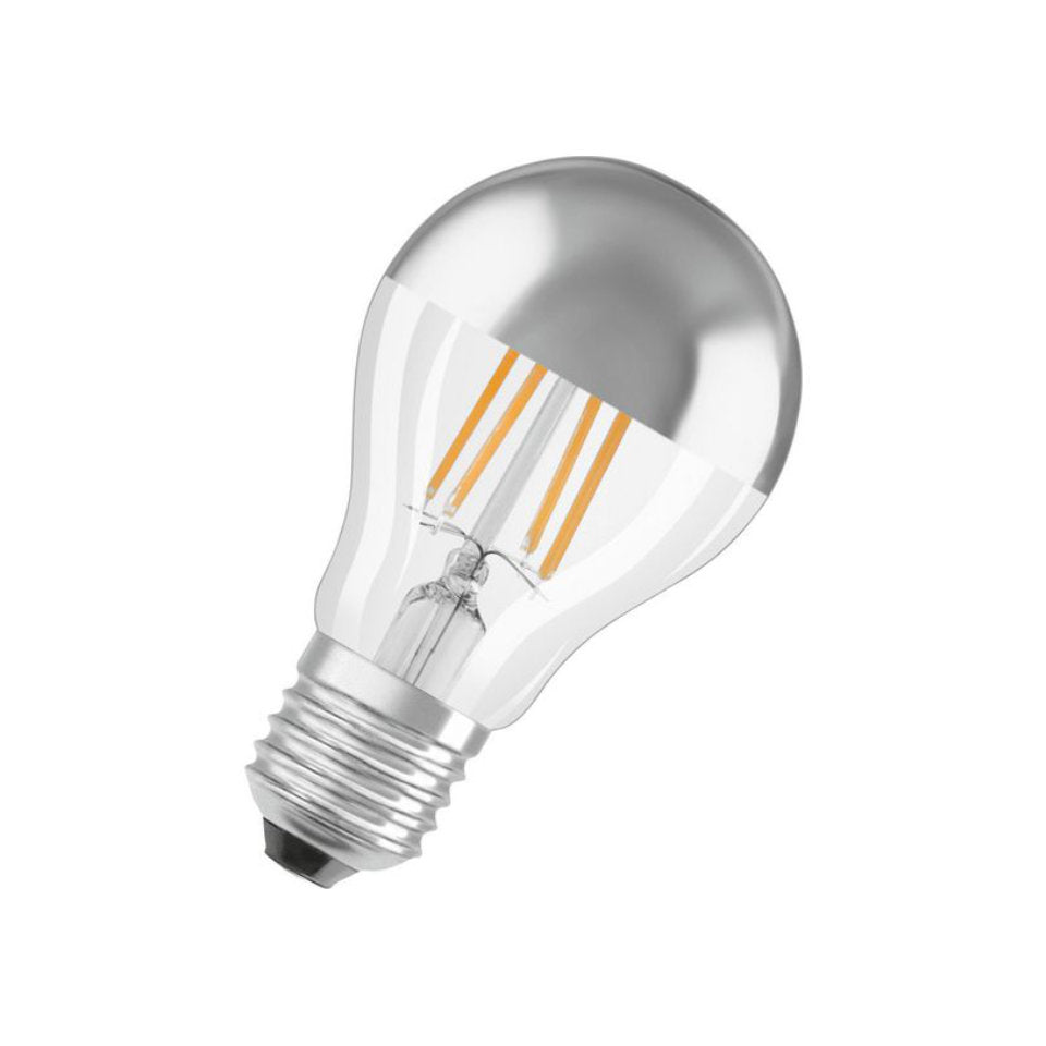 Osram LED Standardpære 7W(51W) 827 650lm Topforspejlet Klar E27