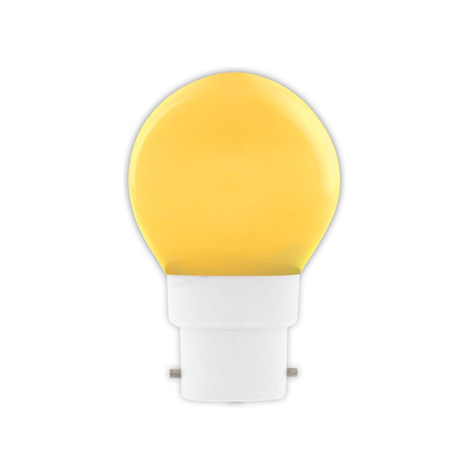Calex LED Kronepære 1W(3W) Gul B22d