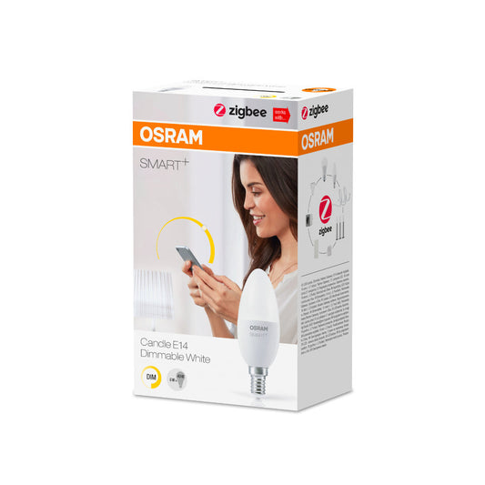 Osram Smart+ LED Kertepære 6W 827 470lm Dim ZigBee E14