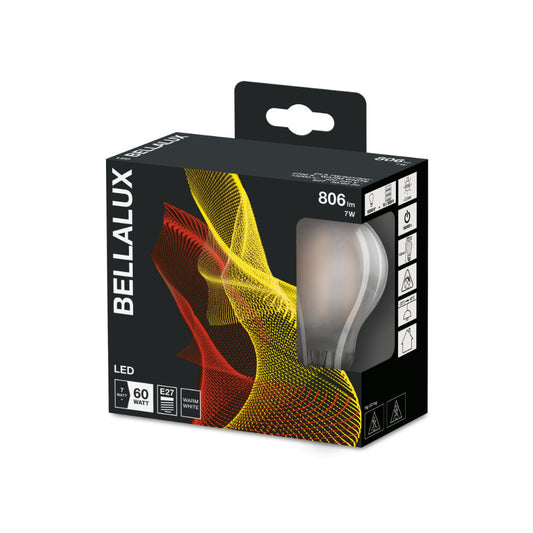 Bellalux LED Standardpære 7W(60W) 827 806lm Mat E27 2-Pak