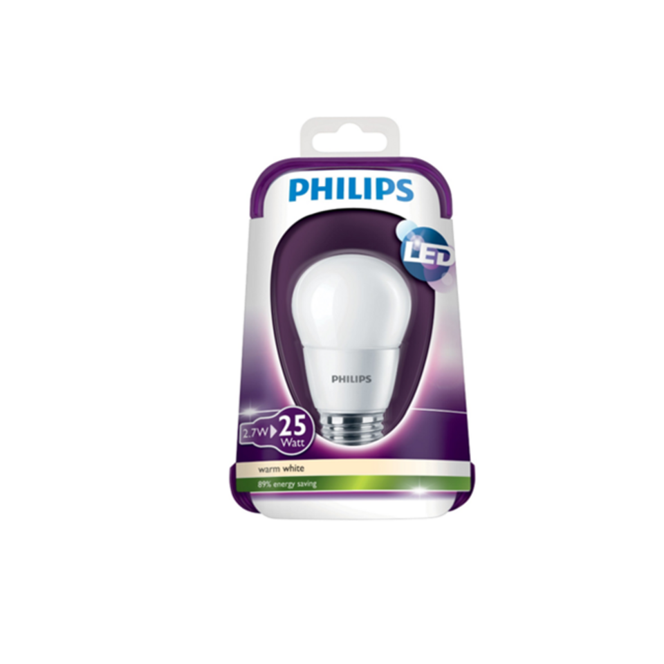 Philips LED Kronepære 4W(25W) 827 250lm Mat E27