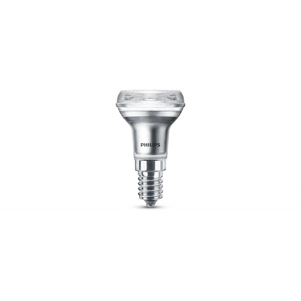 Philips LED Reflektorpære R50 1,4W(25W) 827 105lm. 36° Sølv E14