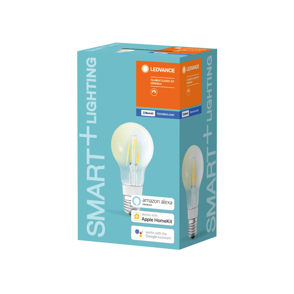 Ledvance Smart+ LED Standardpære 6,5W BT Google/Apple/Amazon Dim E27