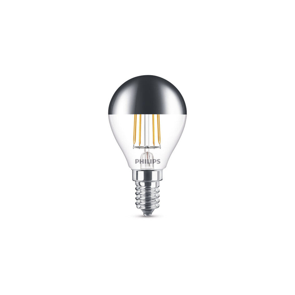 Philips LED Kronepære 4W(35W) 827 397lm. Klar Topforspejlet E14